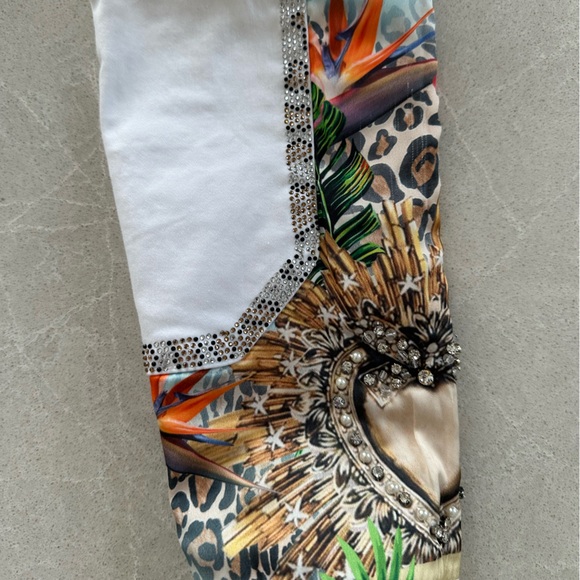 Nice Istambul Cotton and Lycra Pants with Stone Embellishments - Picture 7 of 11